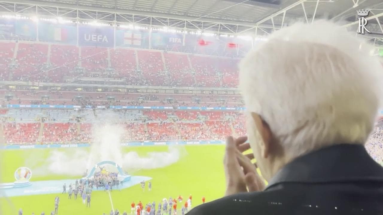 Euro2020, Italia campione: Mattarella applaude i giocatori a Wembley