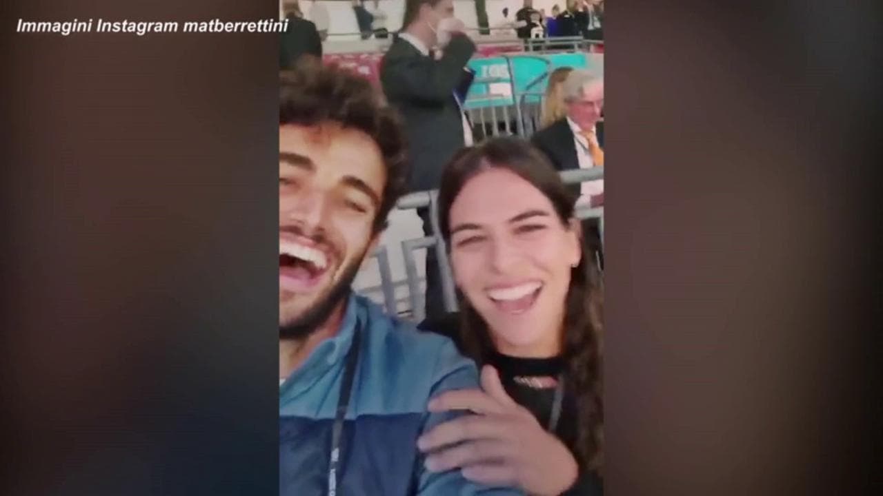 Euro2020, l'urlo di Berrettini a Wembley: così il tennista festeggia il trionfo dell'Italia