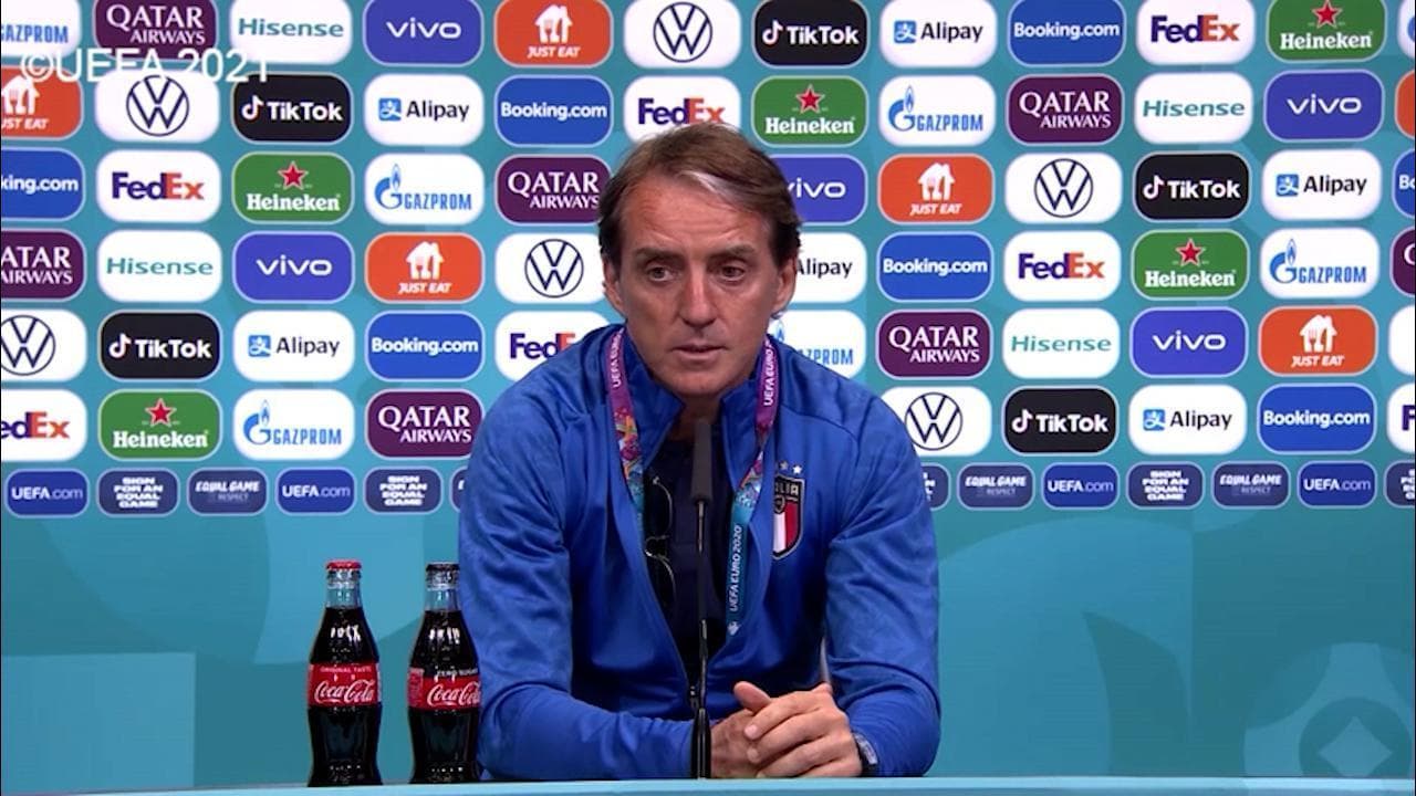 Euro 2020, Mancini: "Vialli come un fratello. Ingiusto che non ci siano tifosi delle due squadre"