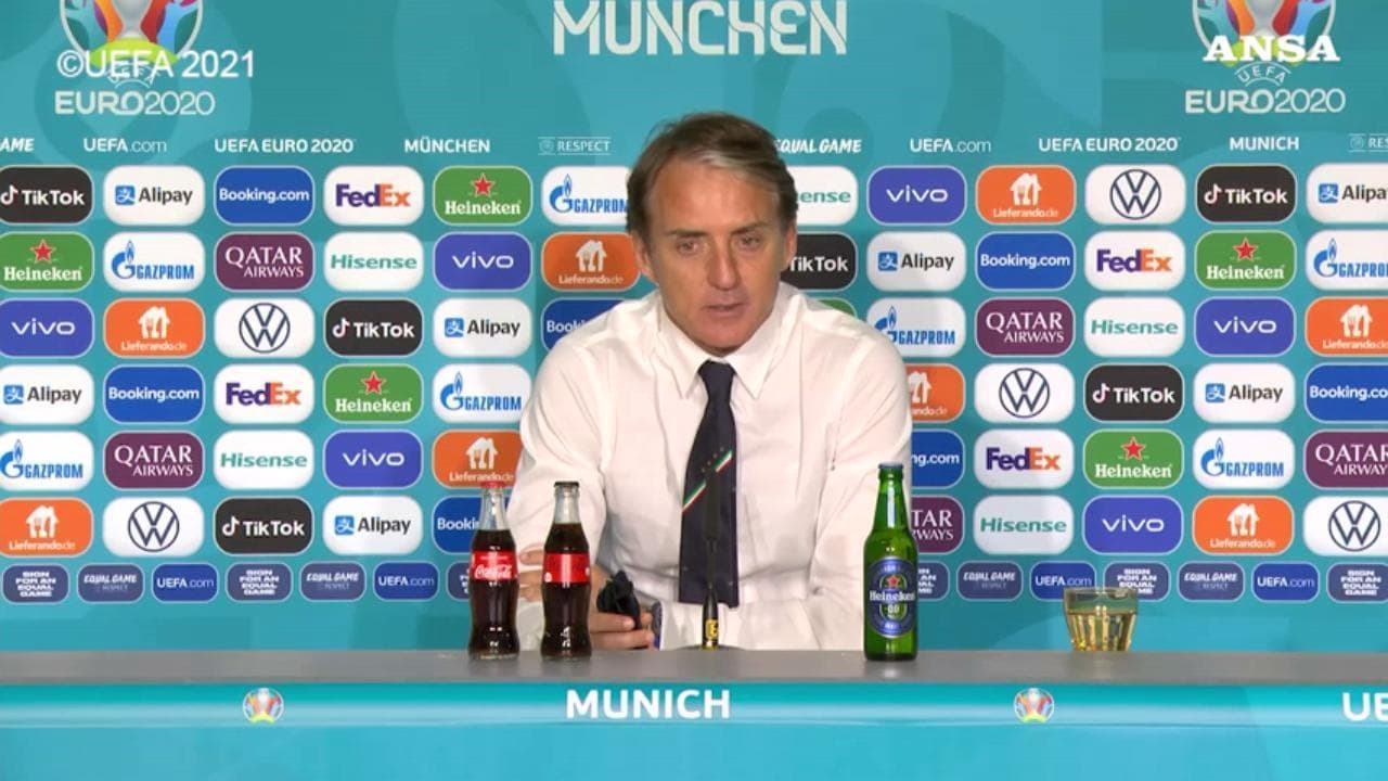 Euro 2020, Mancini: “Sono veramente felice, meritavamo un gol in più. Mando un bacio grande a Spinazzola"
