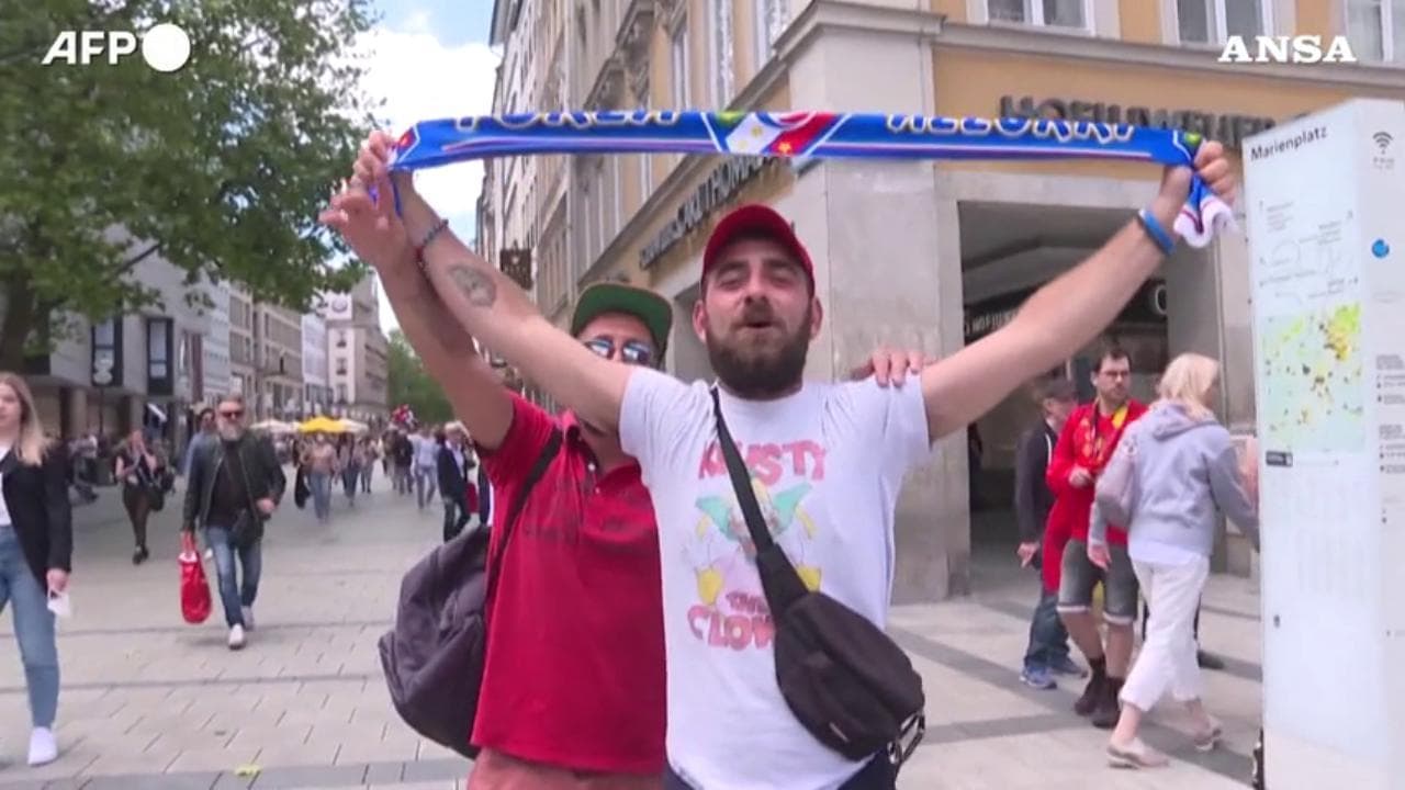 Euro2020, tifosi italiani e belgi per le strade di Monaco prima della partita