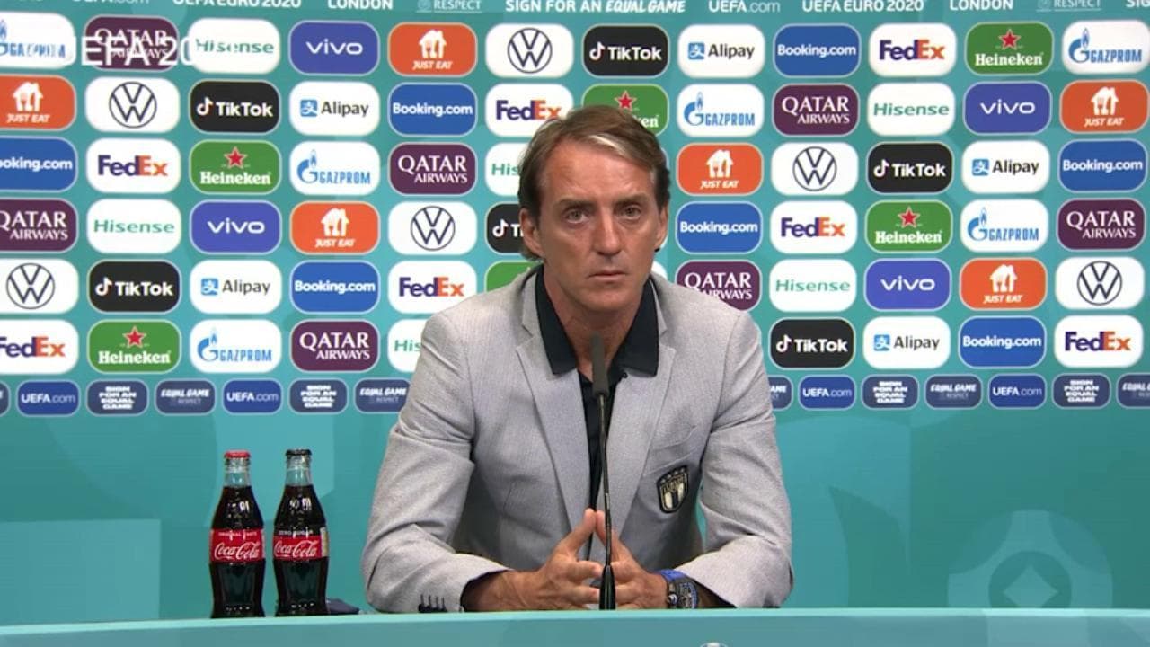 Euro2020, Mancini: "Inginocchiarsi? Io sono sempre per la libertà"