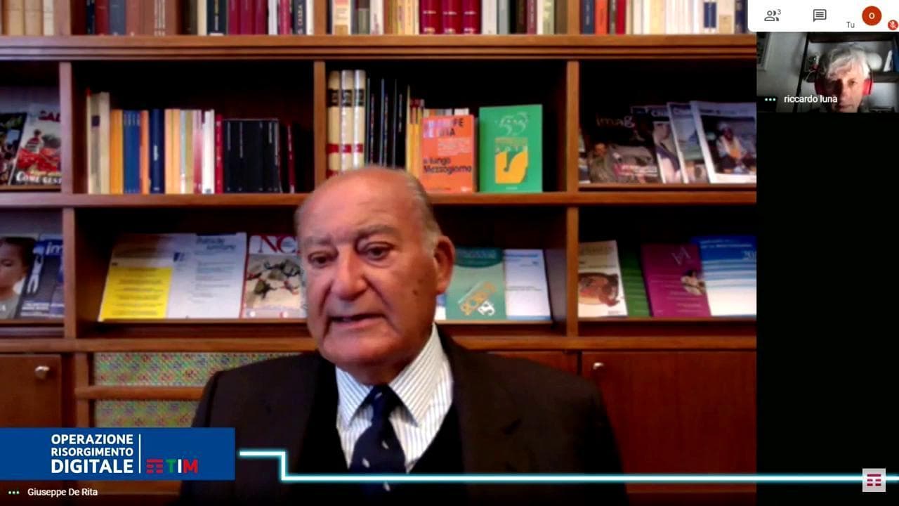 Risorgimento digitale, De Rita: "Non ci sono la paura e l'ardore necessari per ripartire"