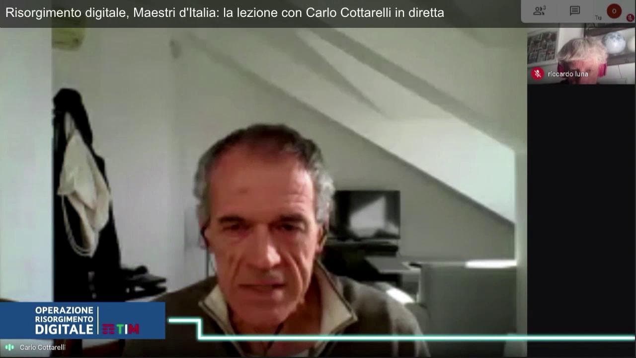 Risorgimento digitale, Cottarelli: "Utilizzare fondi europei per investimenti green"