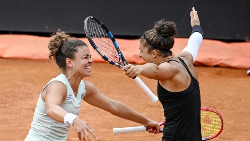 La gioia fi Jasmine Paolini e Sara Errani