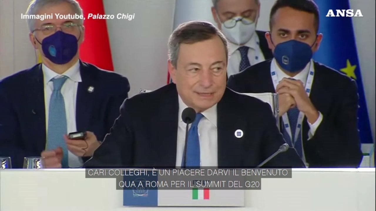 G20, Draghi: "Il multilateralismo è l'unica risposta possibile"