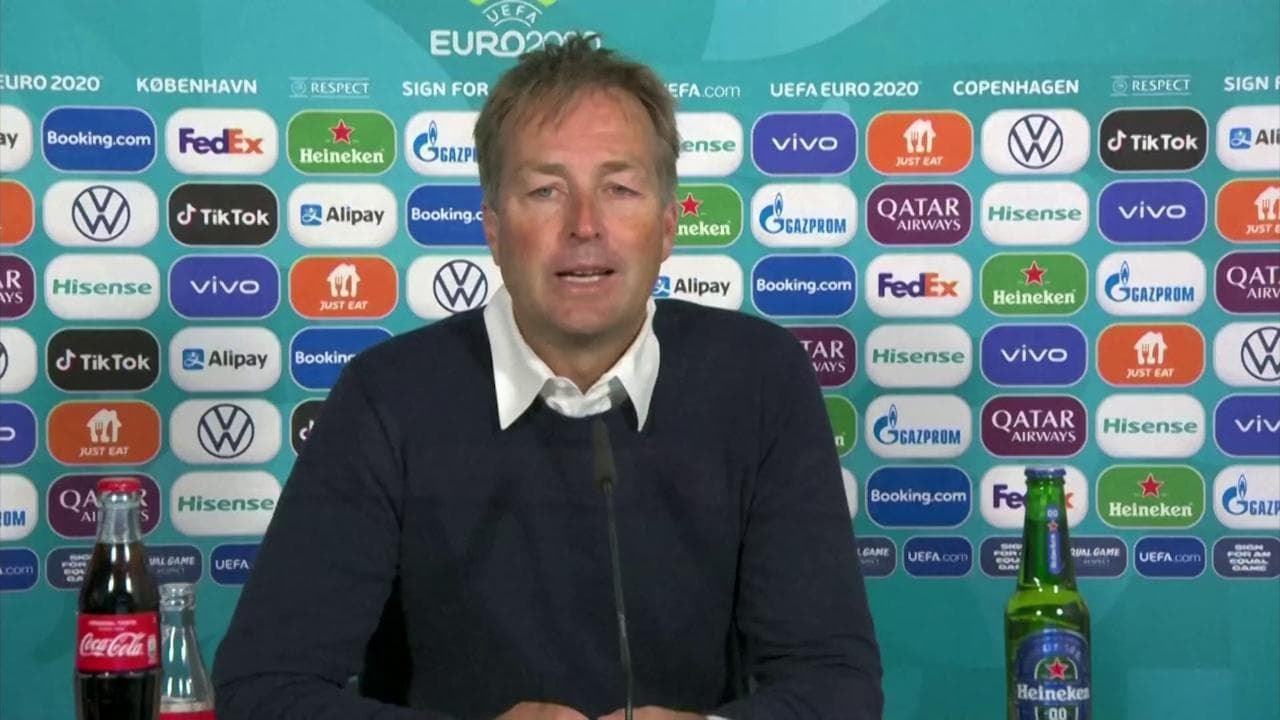 Euro 2020, l'allenatore danese Hjulmand su Eriksen: ''Sono commosso dalla reazione della squadra''