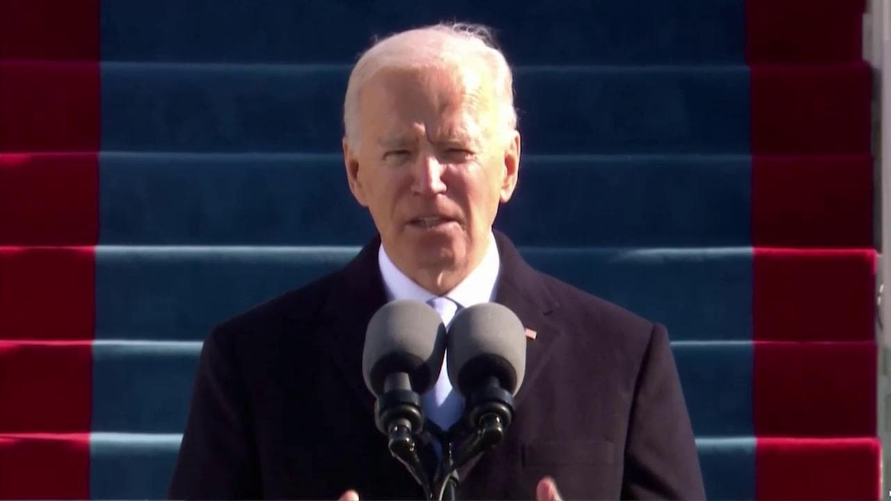 Inauguration Day: il discorso di Joe Biden sul palco del Campidoglio