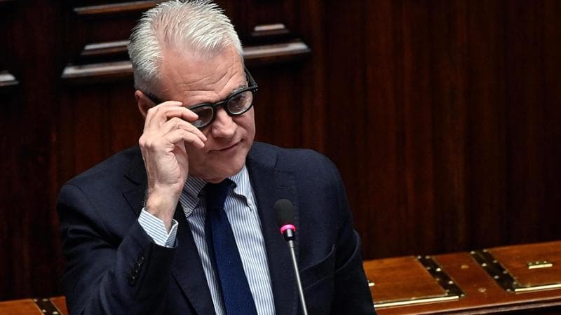 Il ministro della Pubblica Amministrazione Paolo Zangrillo, durante un questione time a Montecitorio