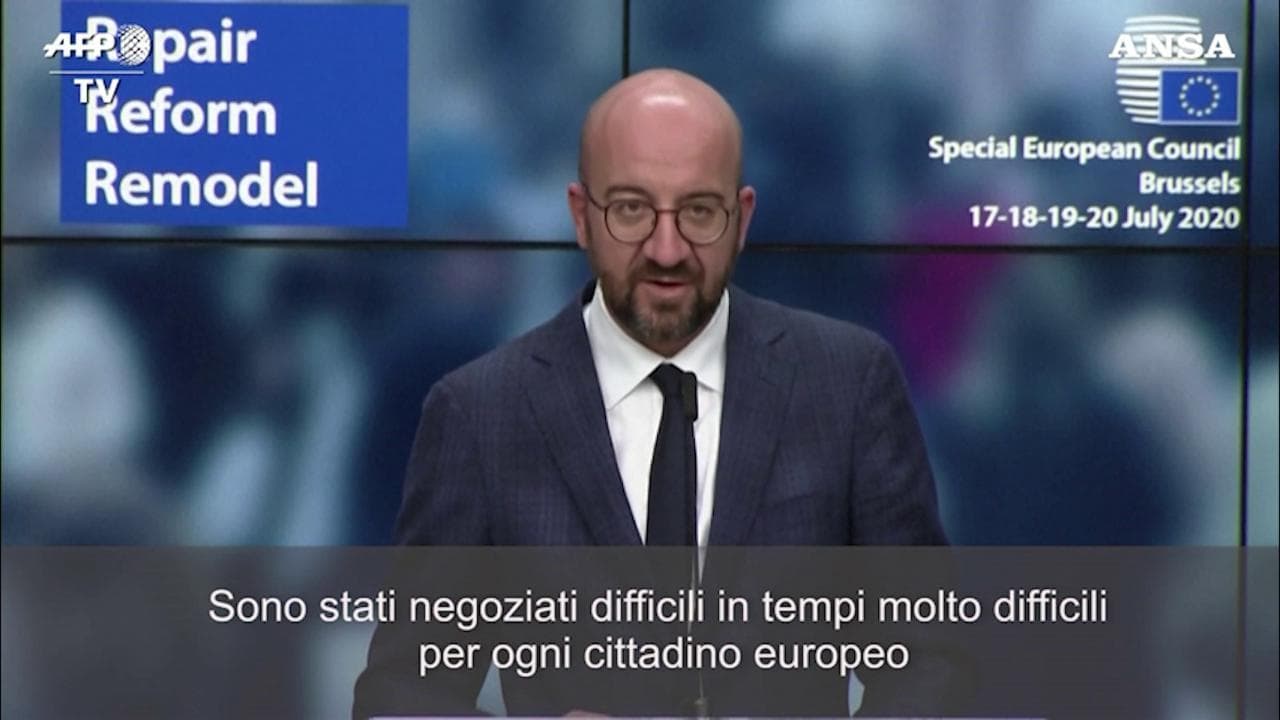 Recovery Fund, Michel e von der Leyen: "Negoziati giorno e notte ma ne è valsa la pena: l'Europa è unita"
