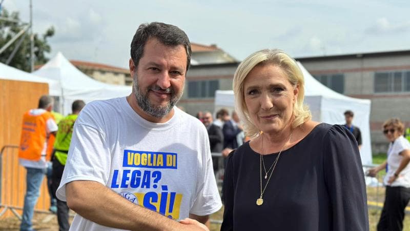 Matteo Salvini e Marine Le Pen