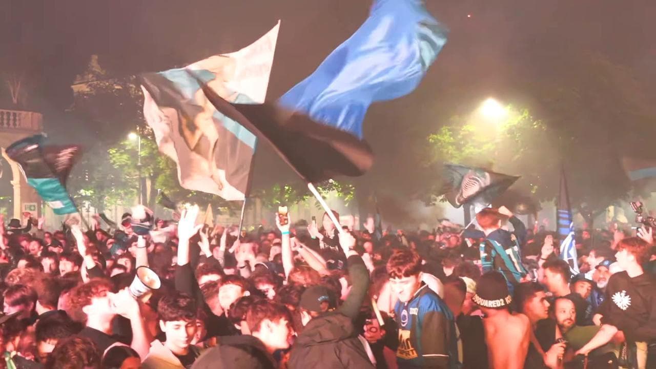 L'Atalanta trionfa in Europa League, a Bergamo esplode la festa