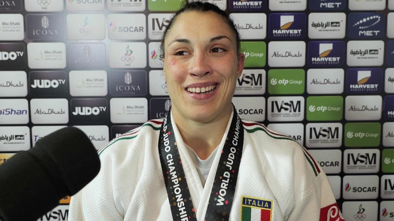Judo, Alice Bellandi argento mondiale nei 78 kg: "Alle Olmpiadi voglio prendermi la rinvincita"