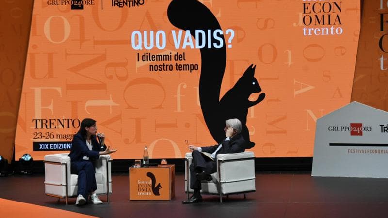 Elly Schlein al Festival dell'Economia a Trento