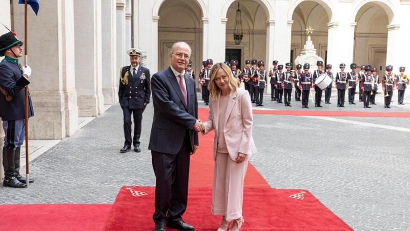 Meloni riceve il premier palestinese: “Sforzo per cessate il fuoco sostenibile”