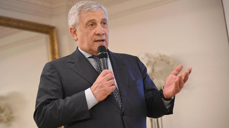 Il ministro degli Esteri e vicepremier Antonio Tajani