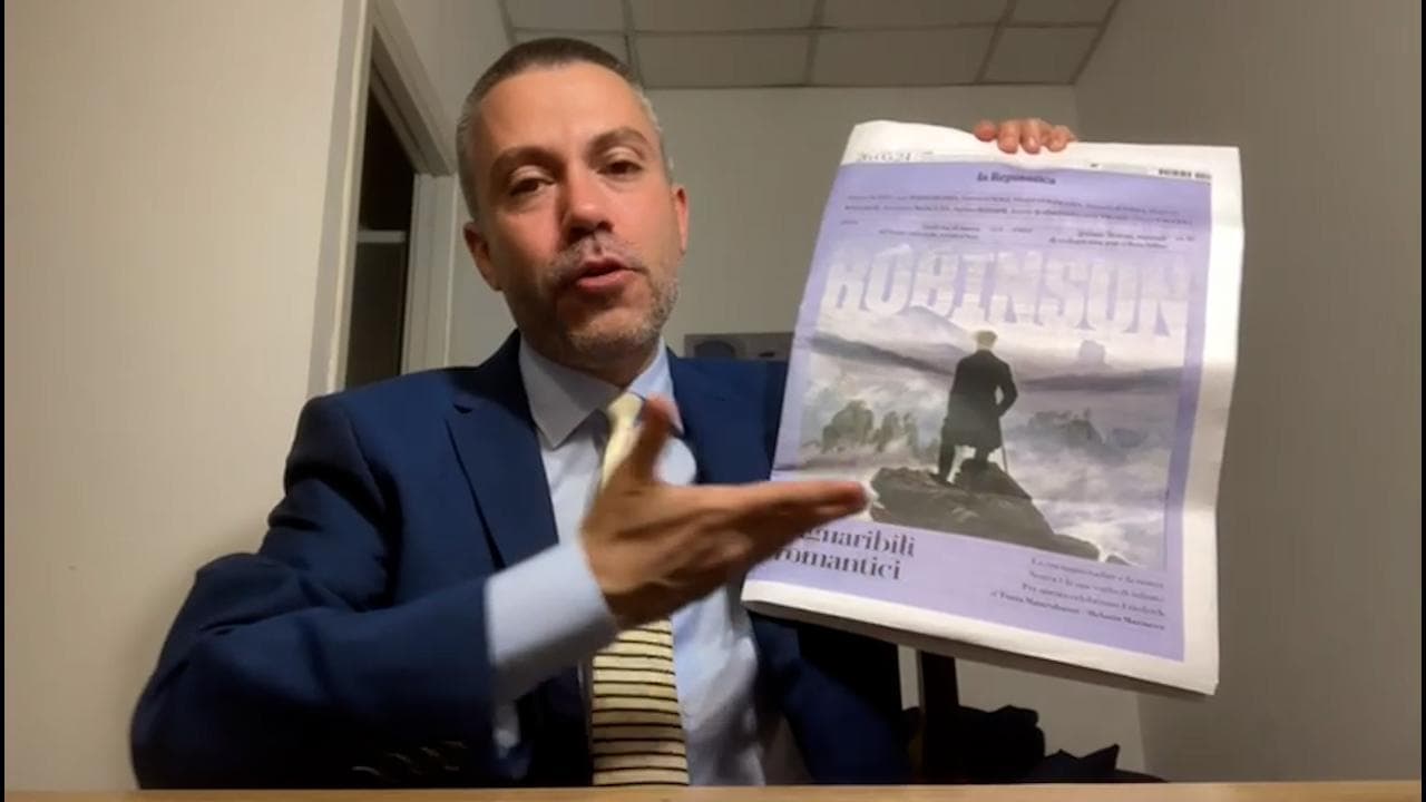 Saverio Raimondo "Robinson a fine maggio il numero San Valentino? Sono in confusione!"
