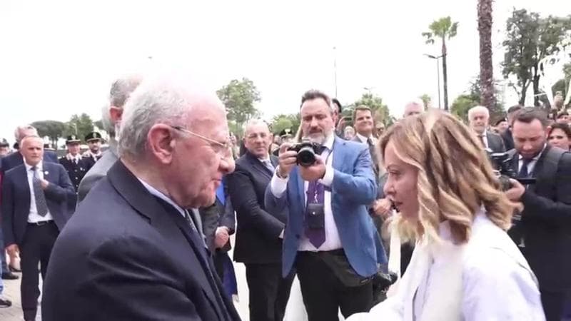 L'incontro del governatore della Campania con la premier Meloni