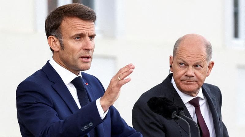 Emmanuel Macron e Olaf Scholz