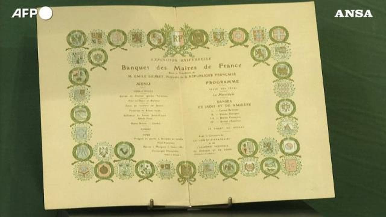 Dalla cucina per dittatori al formaggio di Barack Obama: all'asta in Francia 4000 menu presidenziali