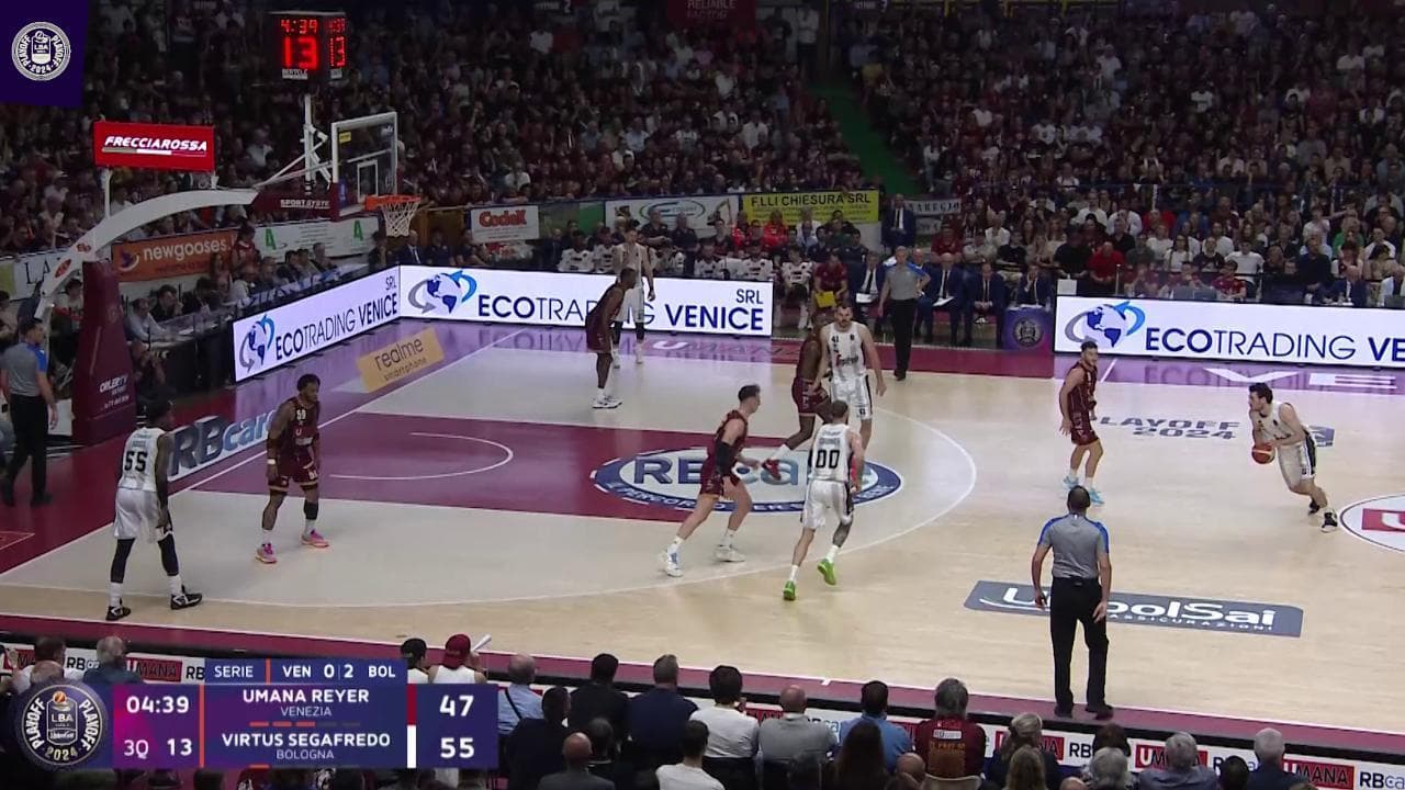 Basket serie A, gli highlights di Umana Reyer Venezia-Virtus Segafredo Bologna