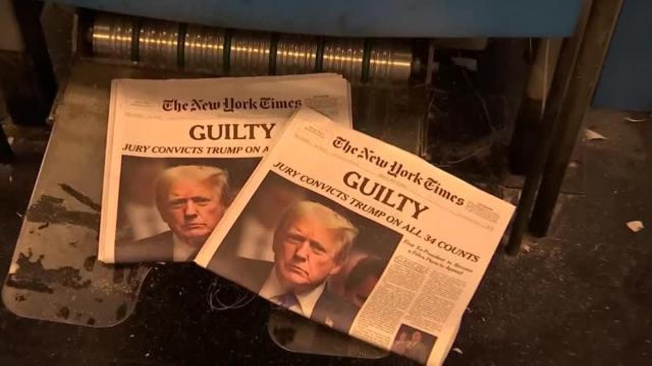 Trump condannato, 'Colpevole': la storica prima pagina del New York Times