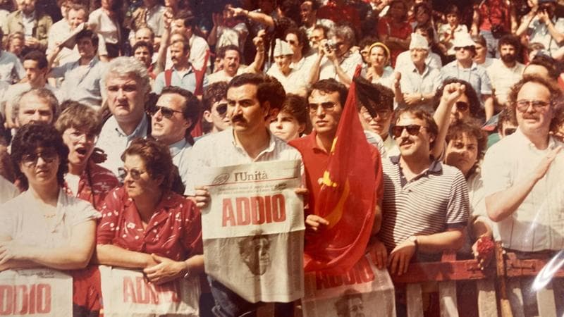 I funerali di Enrico Berlinguer, a Roma, il 13 Giugno 1984