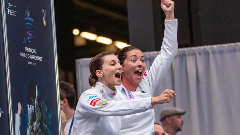 Mara Navarria e Rossella Fiamingo ai Mondiali di Milano