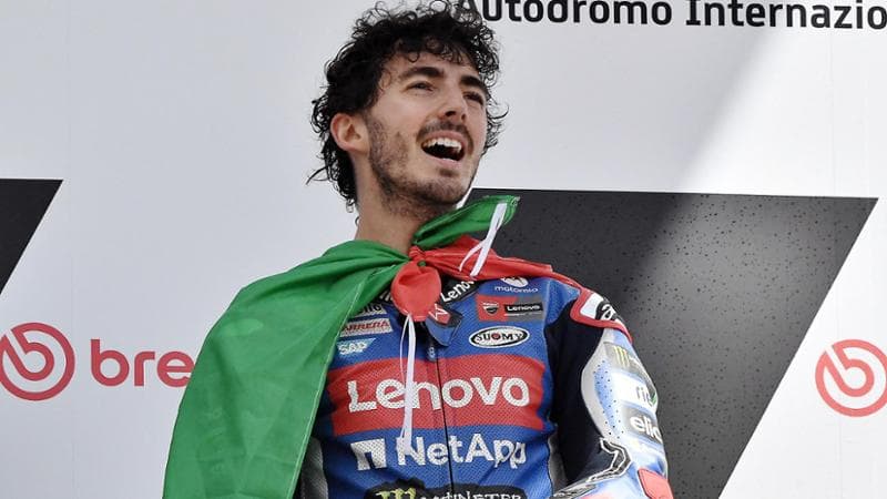 Bagnaia sul podio