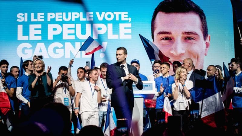 Un comizio del Rassemblement National