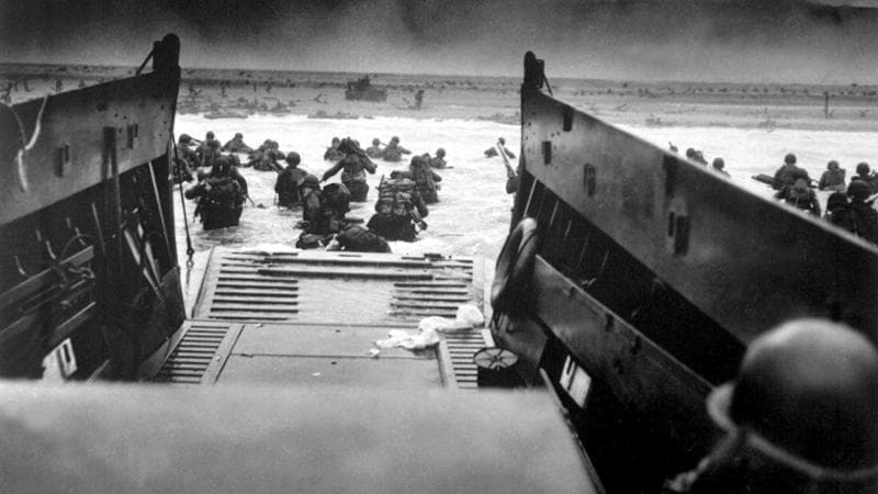 Immagine dello sbarco delle forze statunitensi ad&nbsp;Utah Beach&nbsp;
