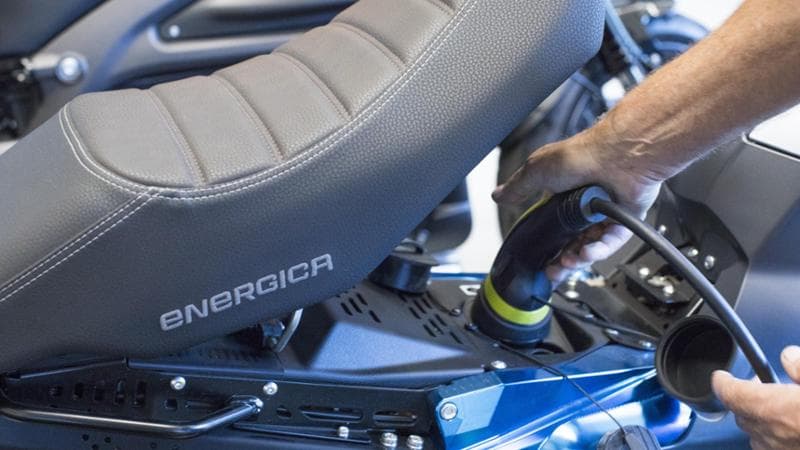 Una moto elettrica della modenese Energica, rilevata dal gruppo americano Ideanomics

