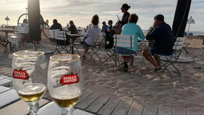 Aperitivo in un chiosco a Bredene (MGFilippi)