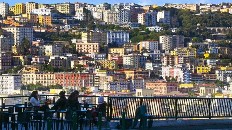 Il quartiere del Vomero a Napoli. Circa metà delle ricchezza degli italiani è costituita da immobili