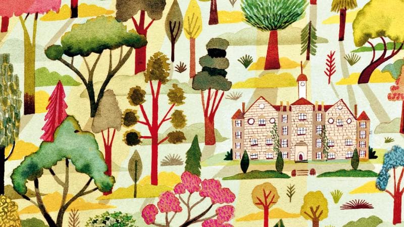 Illustrazione di Lydia Corry da La bambina che ascoltava gli alberi di Natasha Farrant
