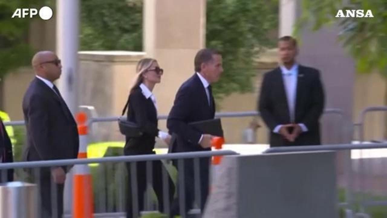 Usa, l'arrivo di Hunter Biden al tribunale federale di Wilmington per il suo processo