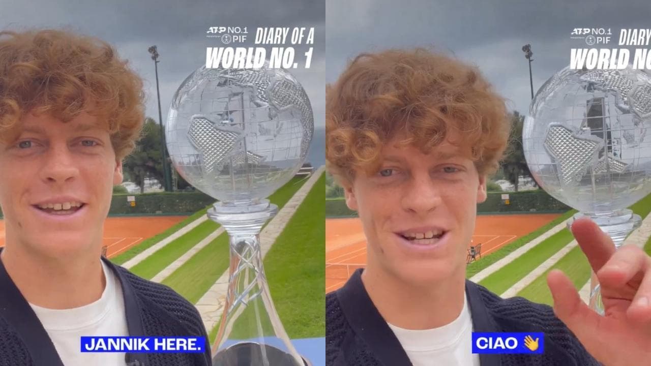 Sinner col trofeo del numero uno al mondo: "La più bella sensazione della mia carriera"