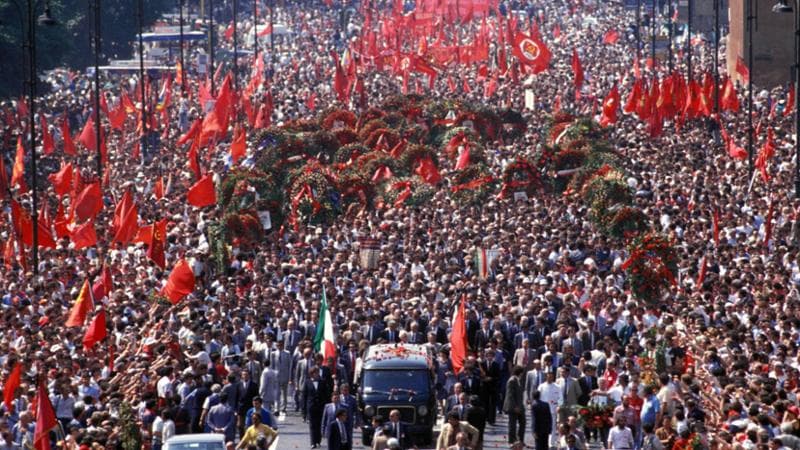 I funerali di Enrico Berlinguer a Roma, 13 giugno 1984