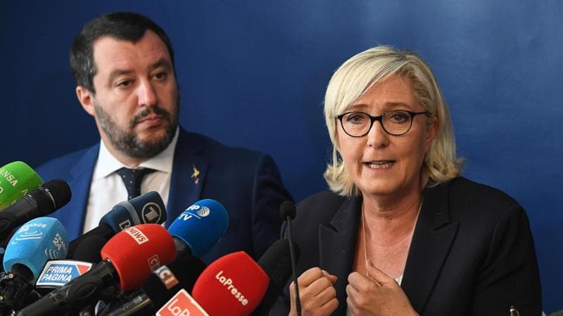 Matteo Salvini e Marine Le Pen