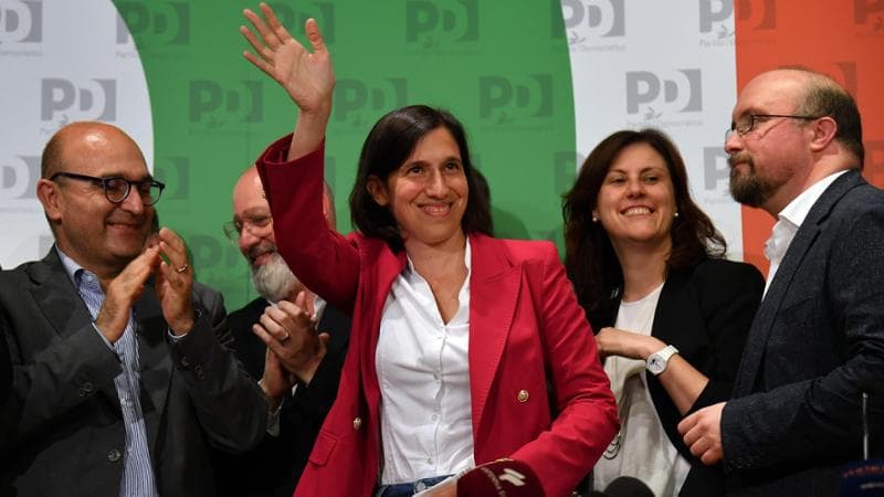 Elezioni europee 2024. La Segretaria del Partito Democratico Elly Schlein commenta i risultati elettorali in una conferenza stampa presso la sede del Nazareno
Roma, 10 giugno 2024. 
ANSA/FABIO CIMAGLIA

