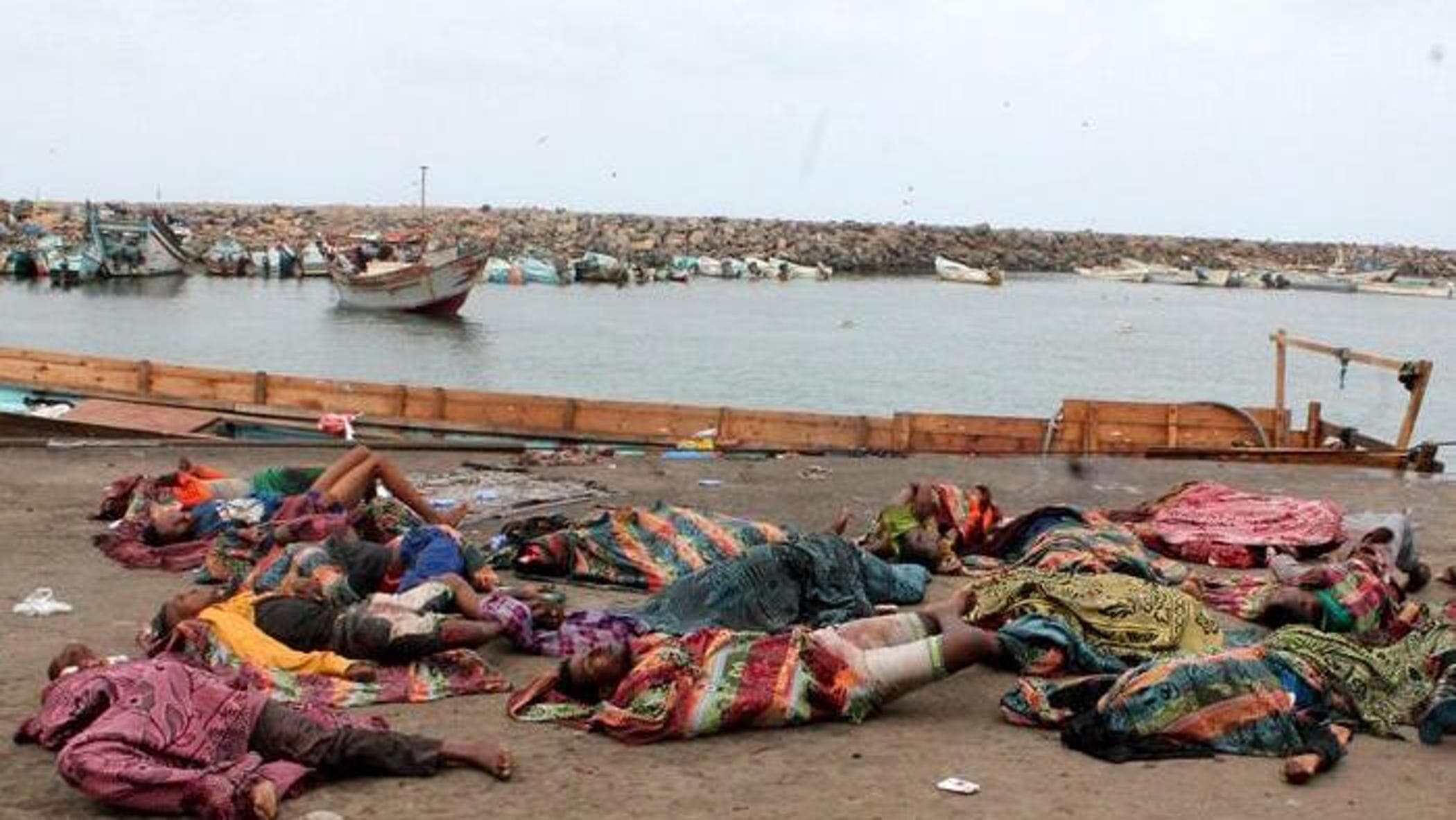 Yemen: Kıyı açıklarındaki bir gemi kazasında 49 göçmen boğuldu, 140 göçmen kayboldu: gemi alabora oldu