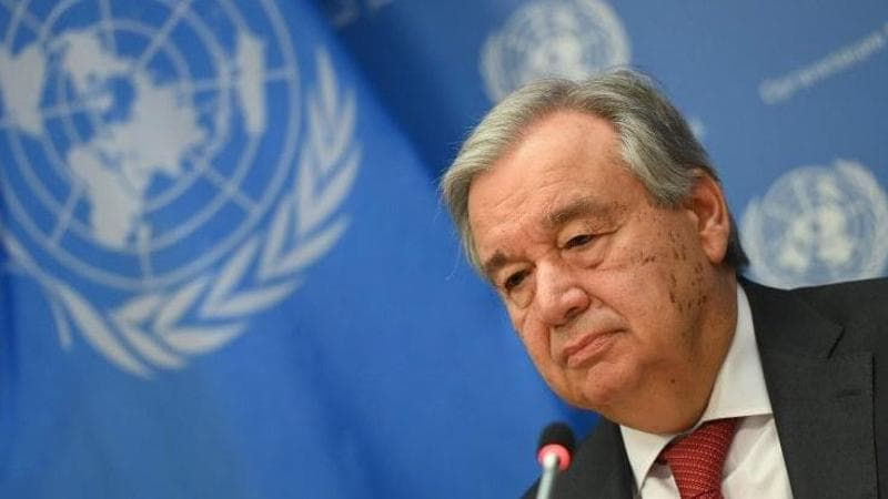 Il presidente dell'Onu, Antonio Guterres