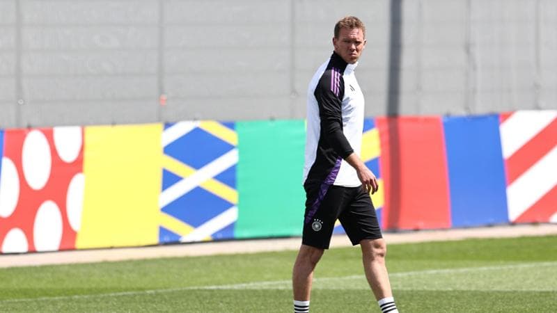 Julian Nagelsmann, ct della Germania, durante un allenamento a Herzogenaurach