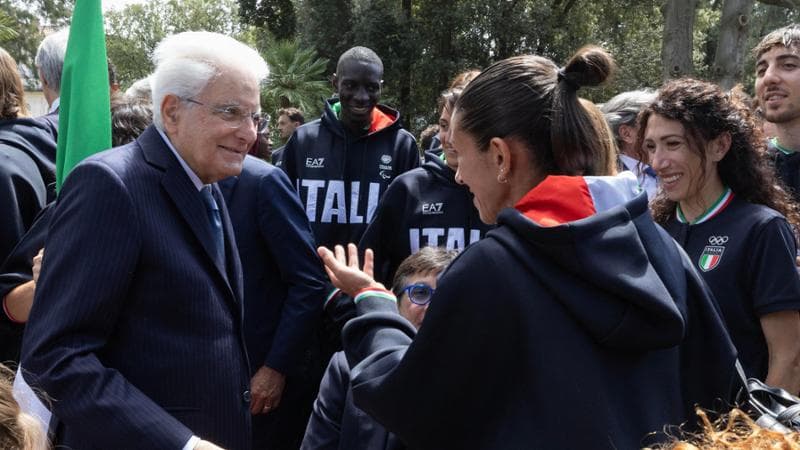 L’incontro tra Mattarella e gli azzurri al Colle: “Ho infranto il protocollo ma ne è valsa la pena”