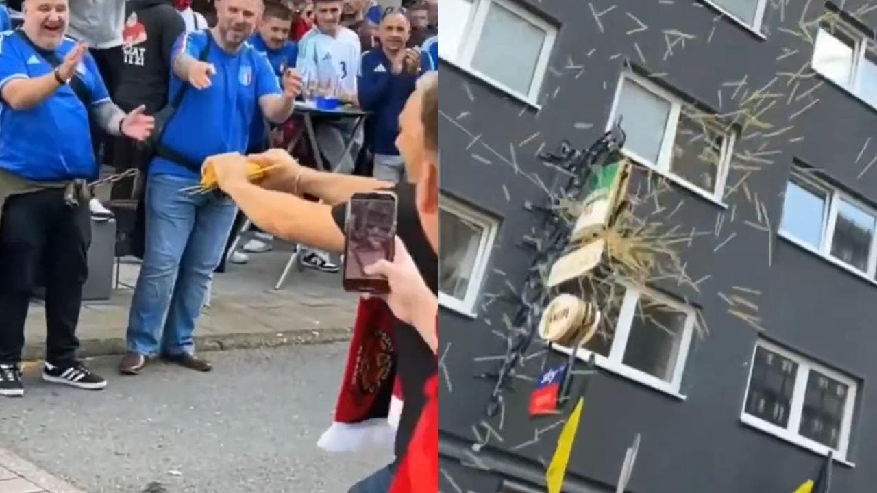 Euro 2024, i tifosi albanesi spezzano gli spaghetti a Dortmund, gli italiani si fingono disperati