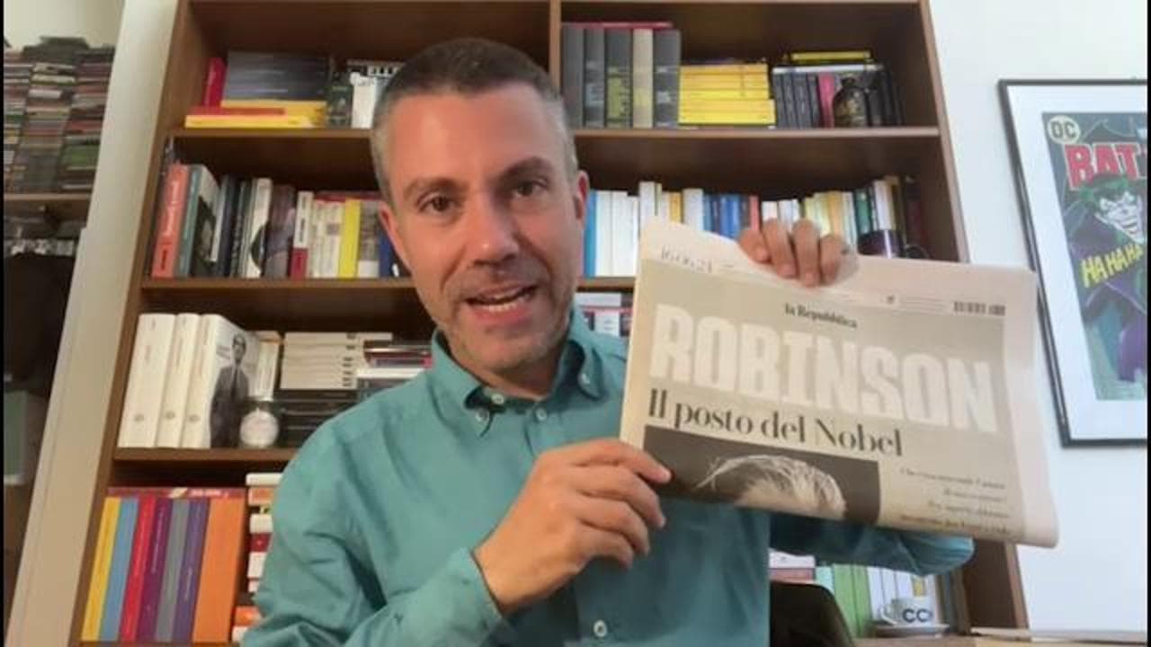 Saverio Raimondo: "I molestatori di Robinson fanno gli agguati al premio Nobel mentre fa colazione!"
