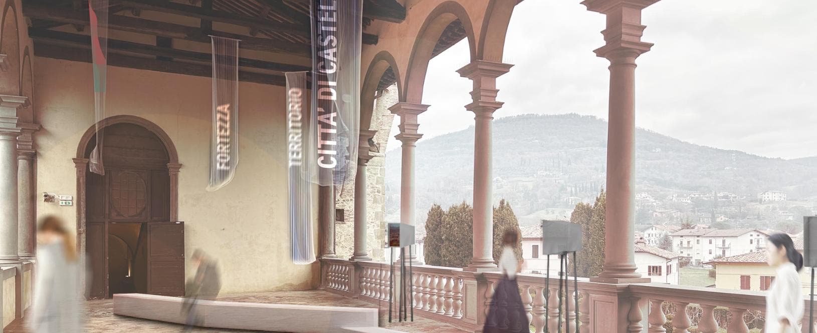Il loggiato di Castello Bufalini nel nuovo progetto firmato Migliore + Servetto