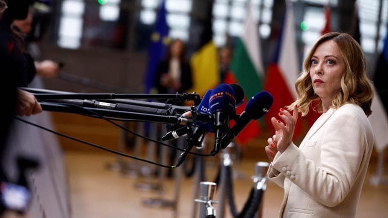 La premier Giorgia Meloni