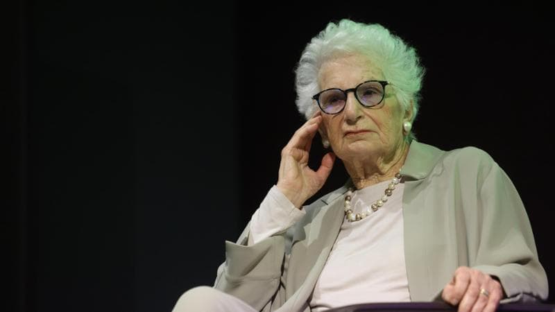 La senatrice Liliana Segre