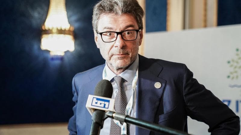 Il ministro dell'Economia Giancarlo Giorgetti (Lega)